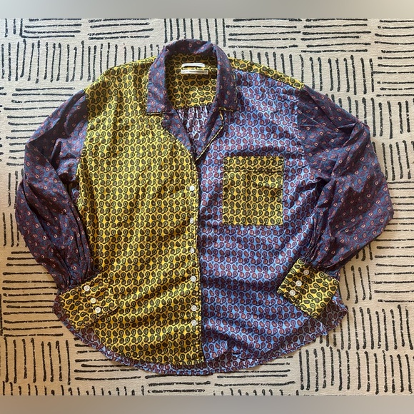 Urban Outfitters Penny PJ Mix Print Shirt - Picture 4 of 8